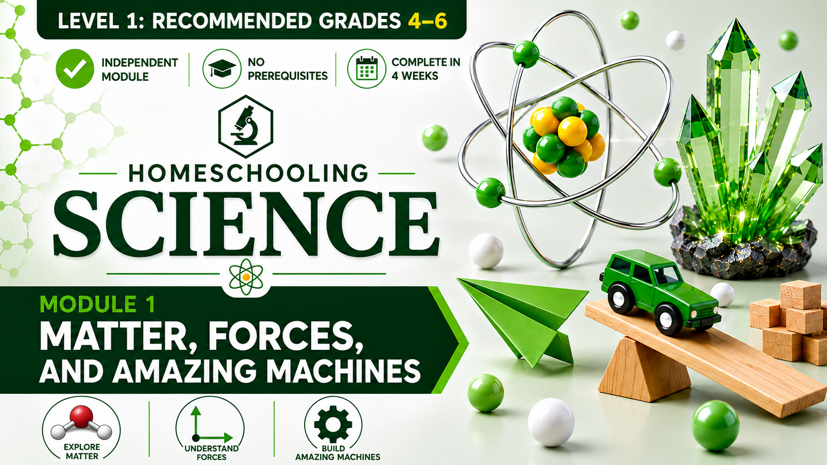 Science Stream 1 Module 1 – Matter, Forces, and Amazing Machines