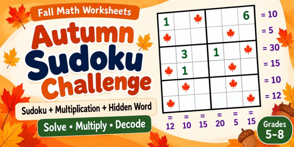 Autumn Sudoku: Multiplication