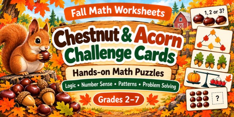 Chestnut & Acorn Challenge Cards